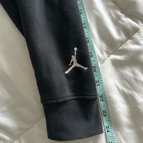 Nike Air Jordan Flight Hoodie Black Sweatshirt Chicago 1 Sneakers Graphic Small - Picture 5 of 10
